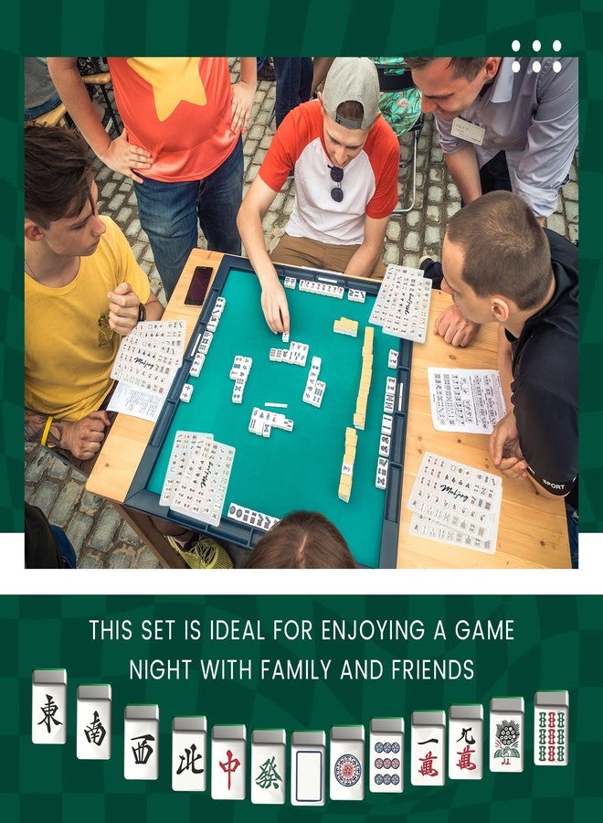 Seenelling 4 Pcs Mahjong Tile Mixer Shuffler for Mixing and Shuffling Tiles Plastic Mahjong Accessories Gifts for Lovers Playing Game (Classic Style) - Image 4